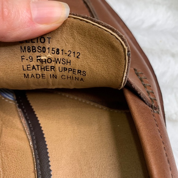 Tommy Hilfiger Brown Leather Slip On Shoes‎ - Picture 3 of 8